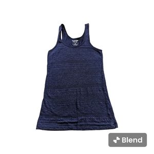 Mossimo navy patterned women's xs tank